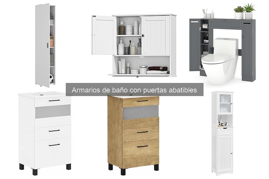 Ofertas y descuentos en armarios de baño con puertas abatibles