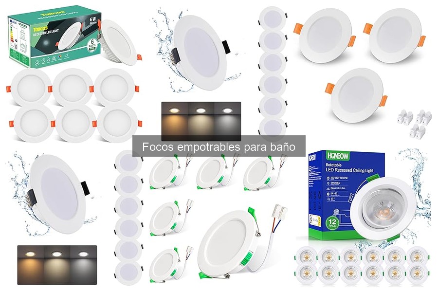 Ofertas y precios de focos empotrables para baño 2023
