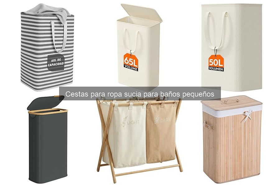 Opciones económicas de cestas para ropa sucia pequeñas