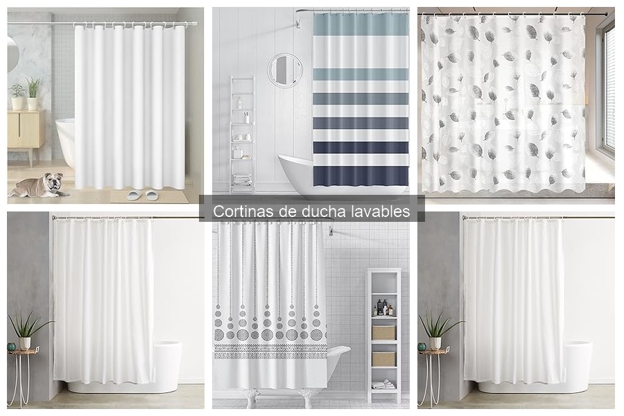 Opiniones de cortinas de ducha lavables populares