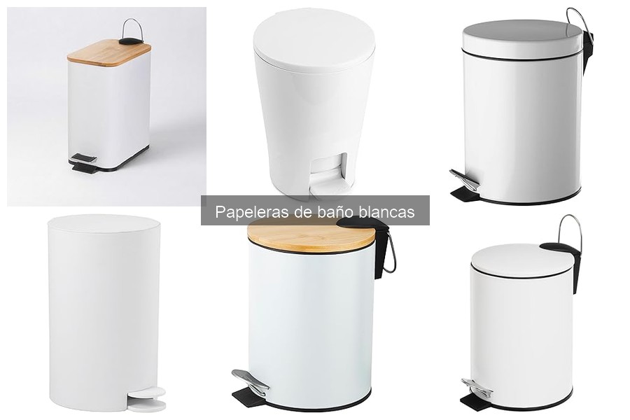 Opiniones de las mejores papeleras de baño blancas