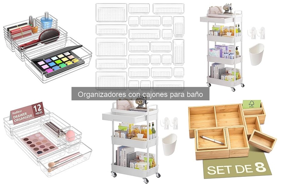 Opiniones reales sobre organizadores con cajones para baño