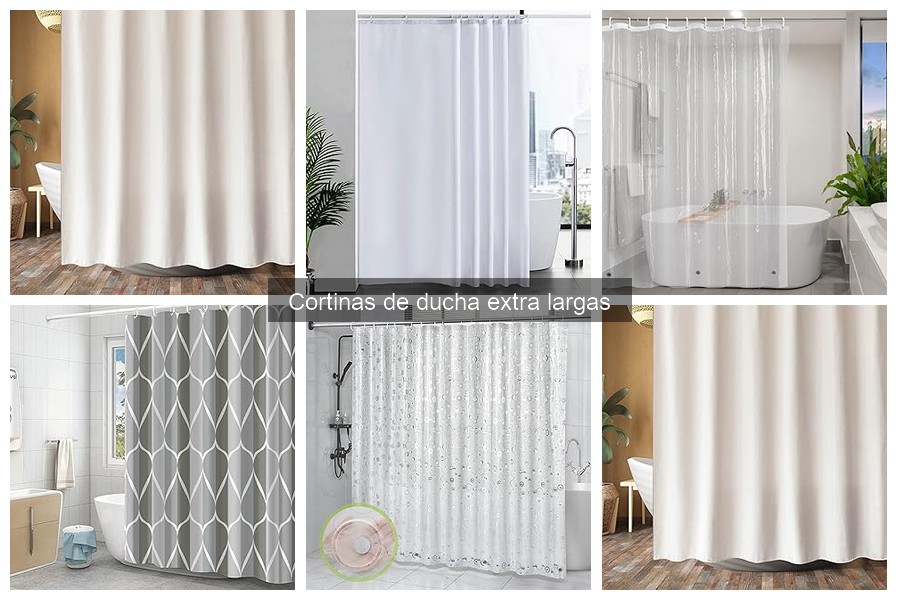 Opiniones sobre cortinas de ducha extra largas en 2023