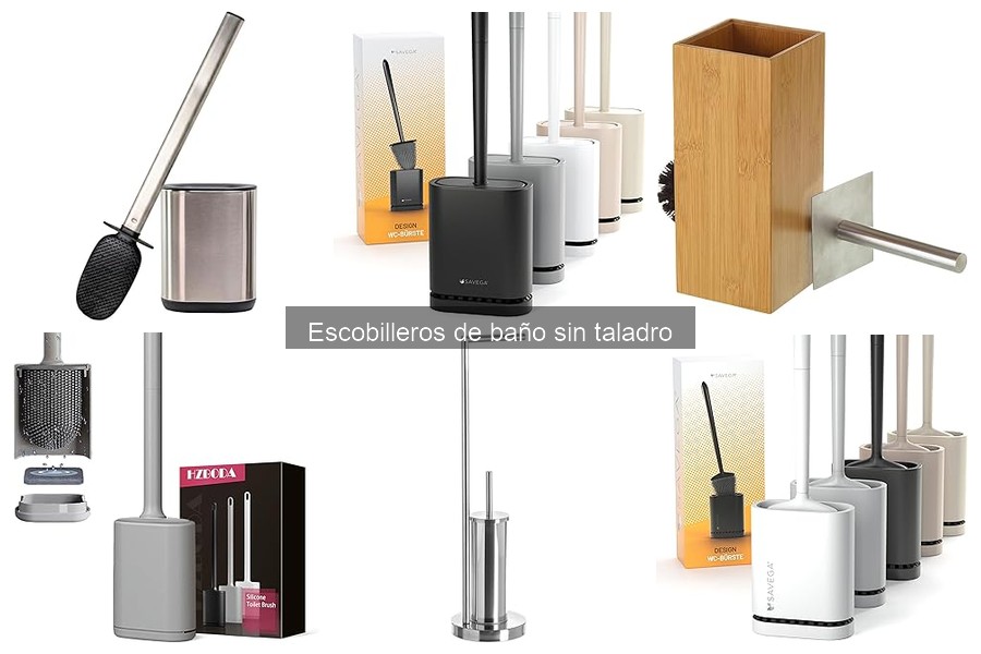 Opiniones sobre escobilleros de baño sin taladro