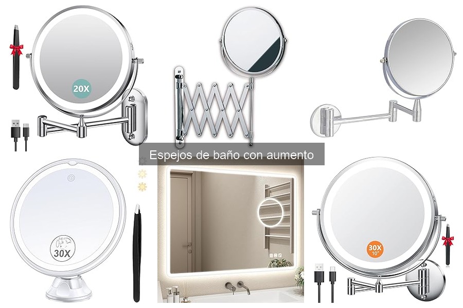 Opiniones sobre espejos de baño con aumento: ¿cuáles elegir?