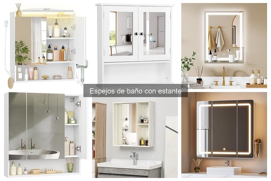 Opiniones sobre espejos de baño con estante: reseñas reales