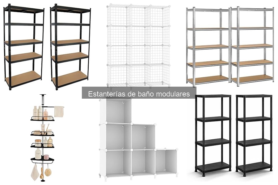 Organiza tu baño con estanterías modulares efectivas