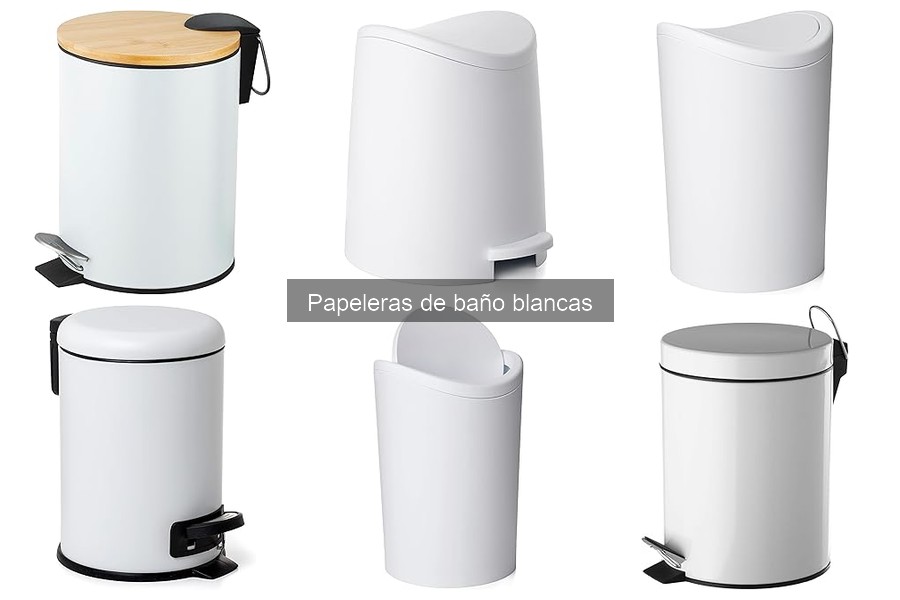 Papelera de baño blanca vs. colores: ¿cuál elegir?