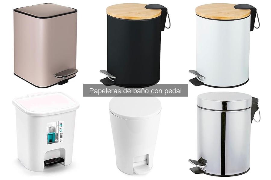 Papelera de baño con pedal vs. sin pedal: ¿cuál elegir?