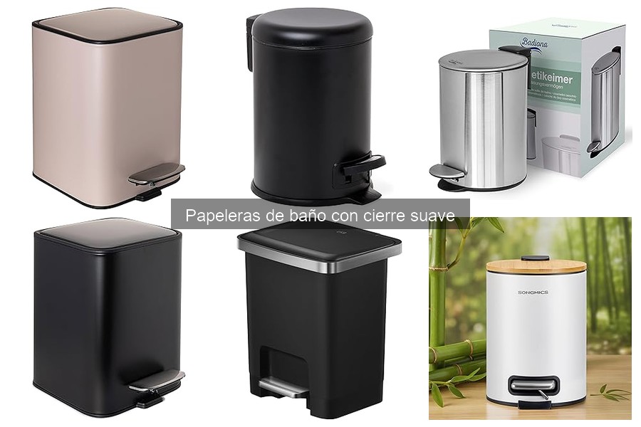 Papeleras de baño con cierre suave: características y beneficios
