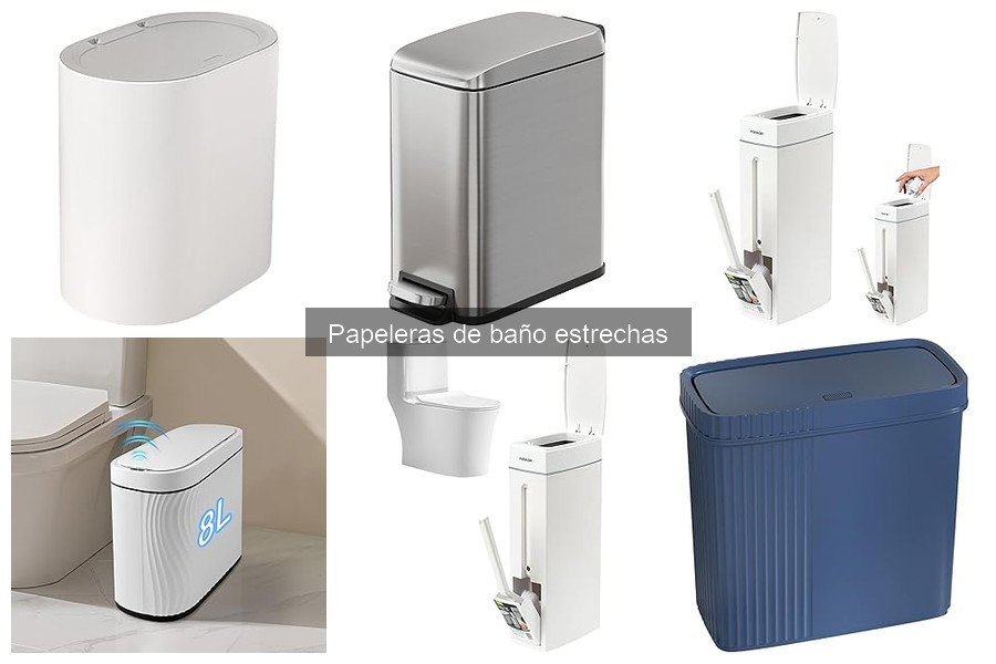Papeleras de baño estrechas con tapa: ¿valen la pena comprar?