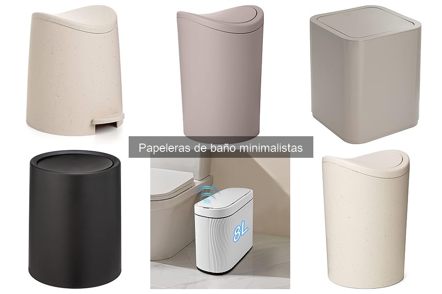 Papeleras de baño minimalistas vs. tradicionales: Comparativa