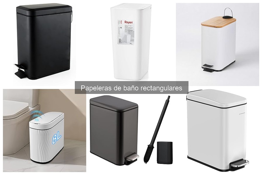 Papeleras de baño rectangulares: Dónde comprarlas al mejor precio