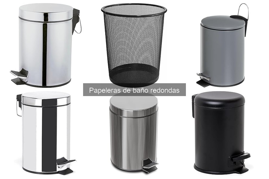 Papeleras de baño redondas resistentes al agua: guía de compra