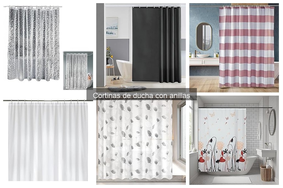Personaliza tus cortinas de ducha con anillas fácilmente