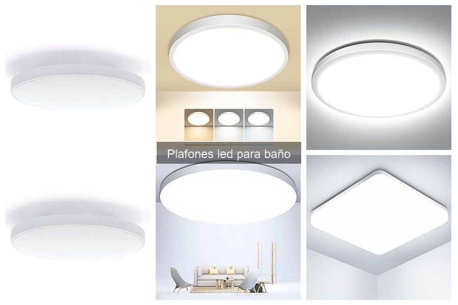 Plafones LED para baño: Estilos para cada decoración