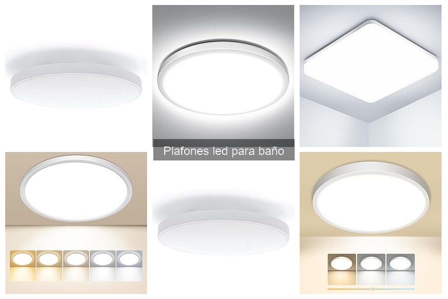 Plafones LED: ¿Son seguros para el baño?