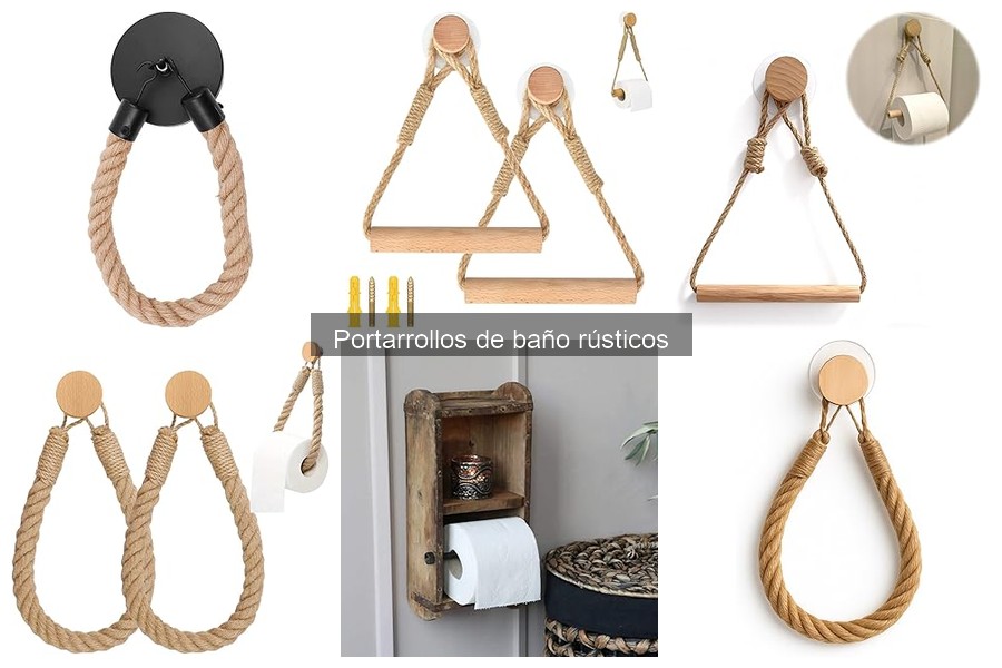 Portarrollos de baño rústicos: ¿Qué son y características?