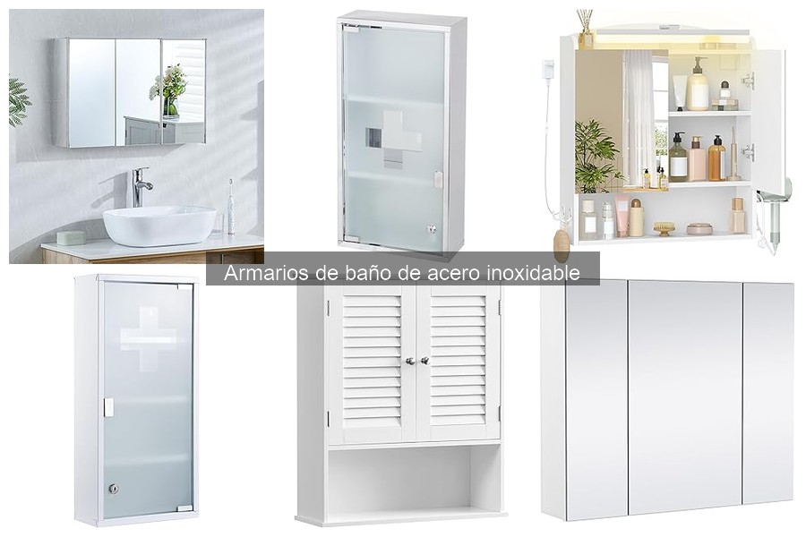 Precios de armarios de baño de acero inoxidable en Amazon