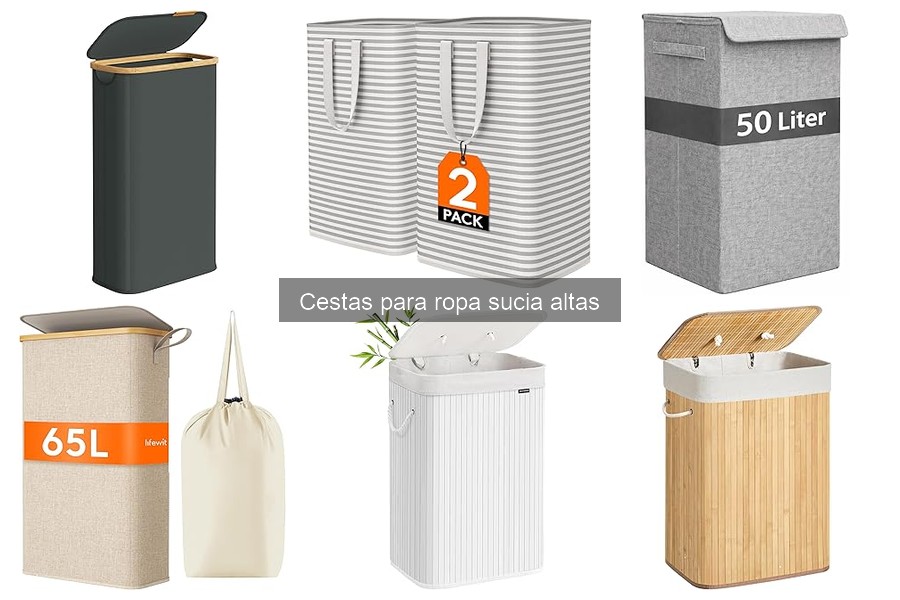 Precios de cestas para ropa sucia altas y dónde comprarlas