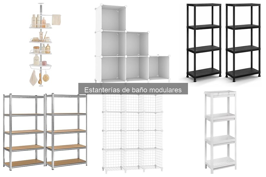 Precios de estanterías de baño modulares y dónde comprarlas