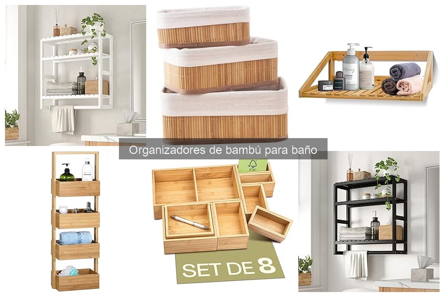 Precios de organizadores de bambú para baño: guía completa