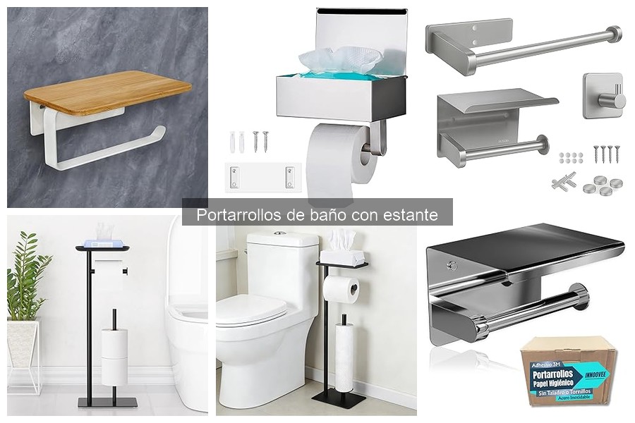 Precios de portarrollos de baño con estante: ¿Dónde comprar?