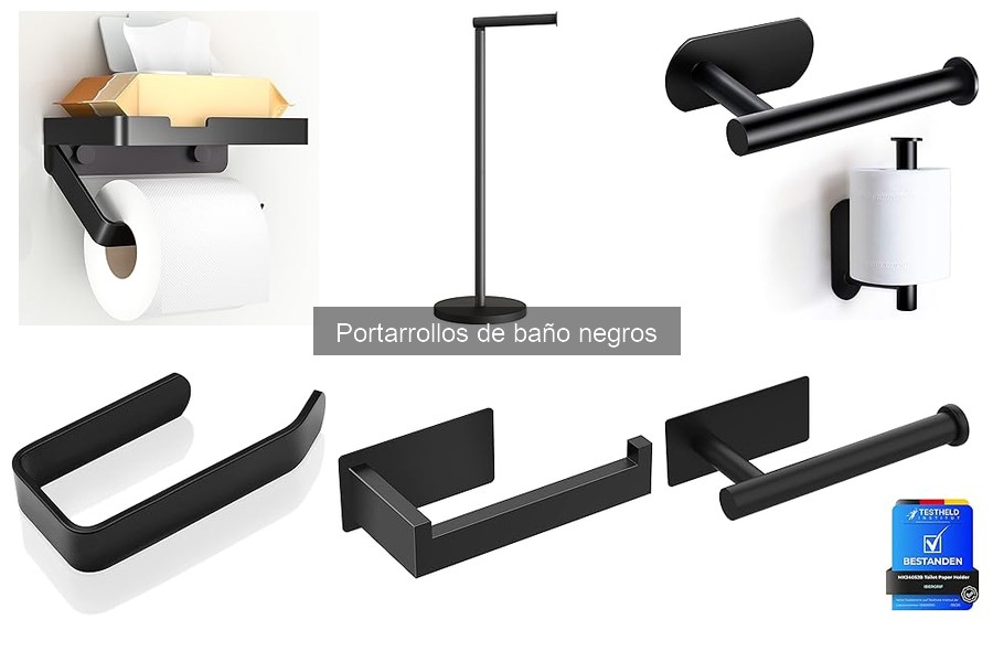 Precios de portarrollos de baño negros en Amazon