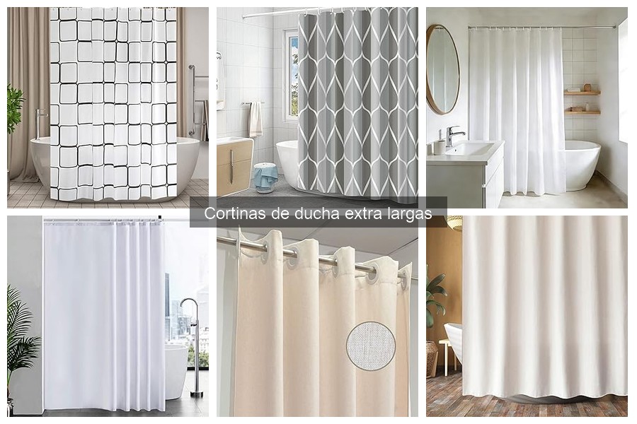 Precios promedio de cortinas de ducha extra largas en 2023