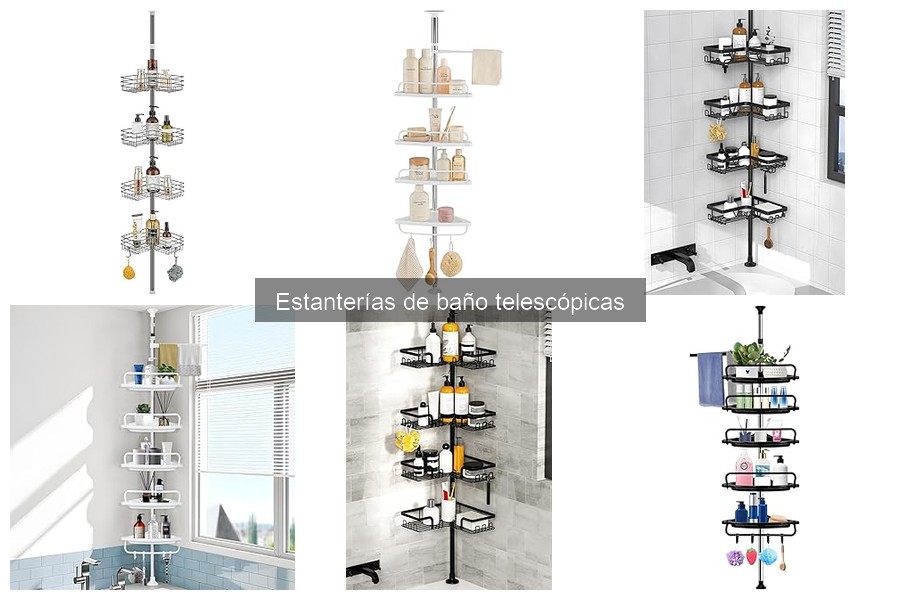 Precios promedio de estanterías de baño telescópicas