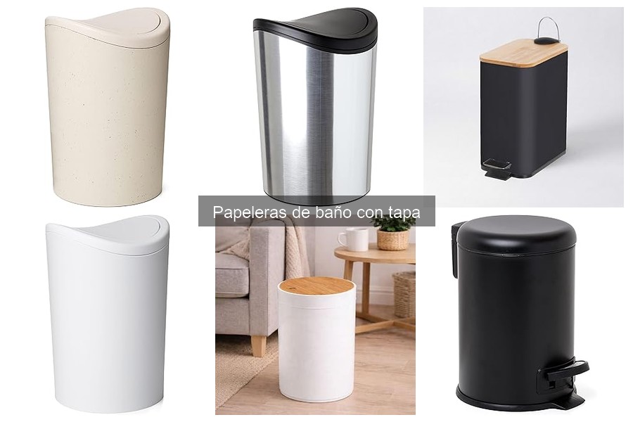Precios promedio de papeleras de baño con tapa en 2023