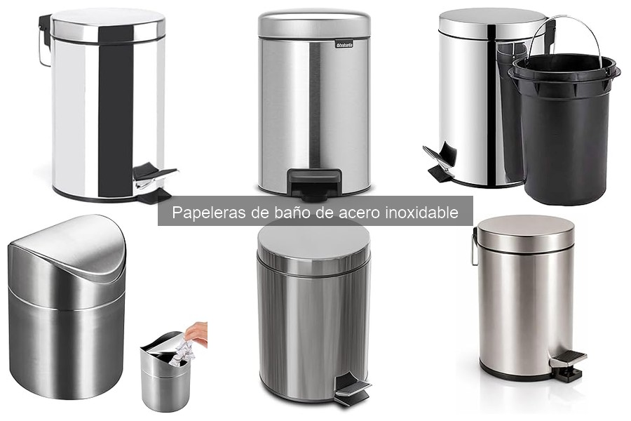 Precios y Dónde Comprar Papeleras de Acero Inoxidable para Baño