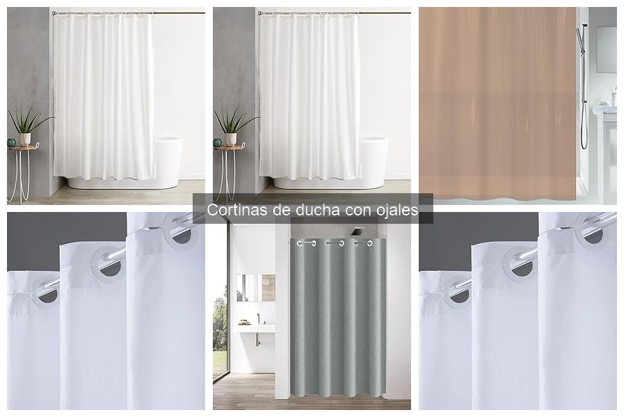 Prevención de moho en cortinas de ducha con ojales