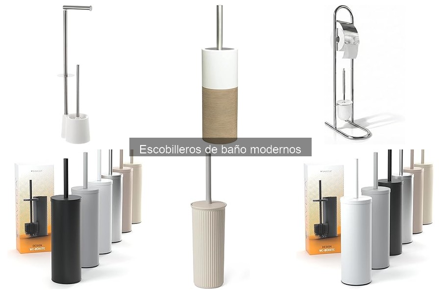 Principales marcas de escobilleros de baño modernos