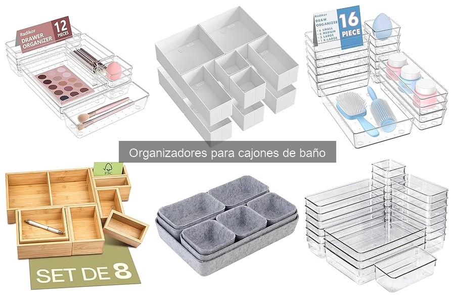Problemas comunes al usar organizadores para cajones de baño