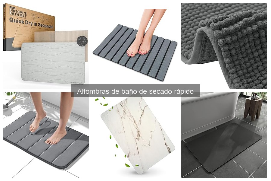 Problemas comunes con alfombras de baño de secado rápido