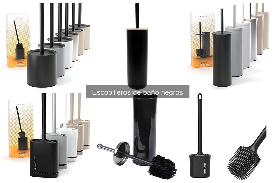 Problemas comunes con escobilleros de baño negros
