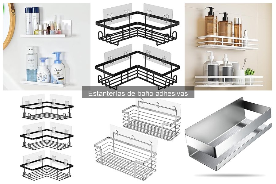 Problemas comunes con estanterías de baño adhesivas y soluciones