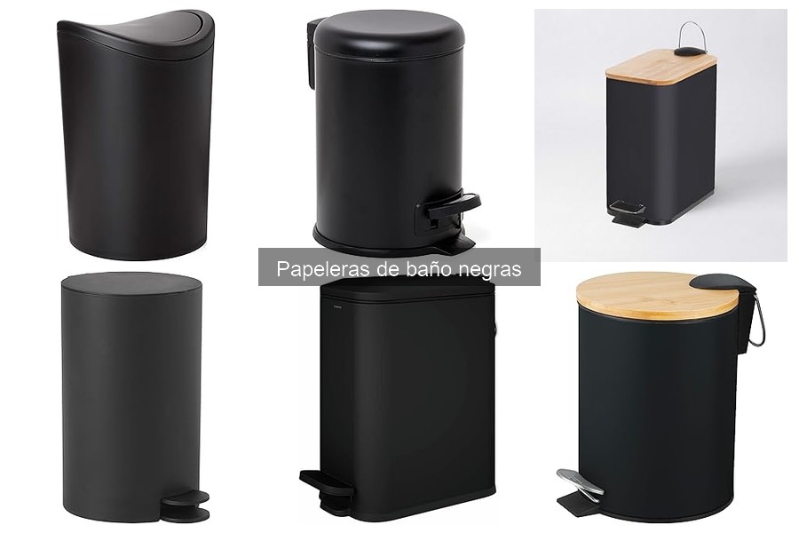 Problemas comunes con papeleras de baño negras y soluciones