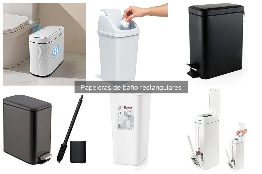 Problemas comunes con papeleras de baño rectangulares