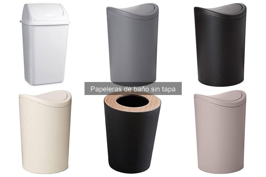 Problemas comunes con papeleras de baño sin tapa y soluciones