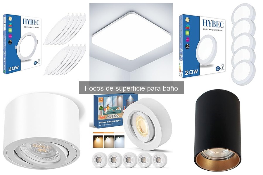 Problemas comunes de focos de superficie en el baño