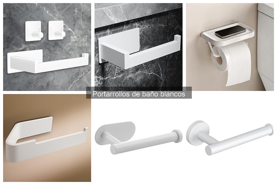 ¿Qué considerar al comprar un portarrollos de baño blanco?