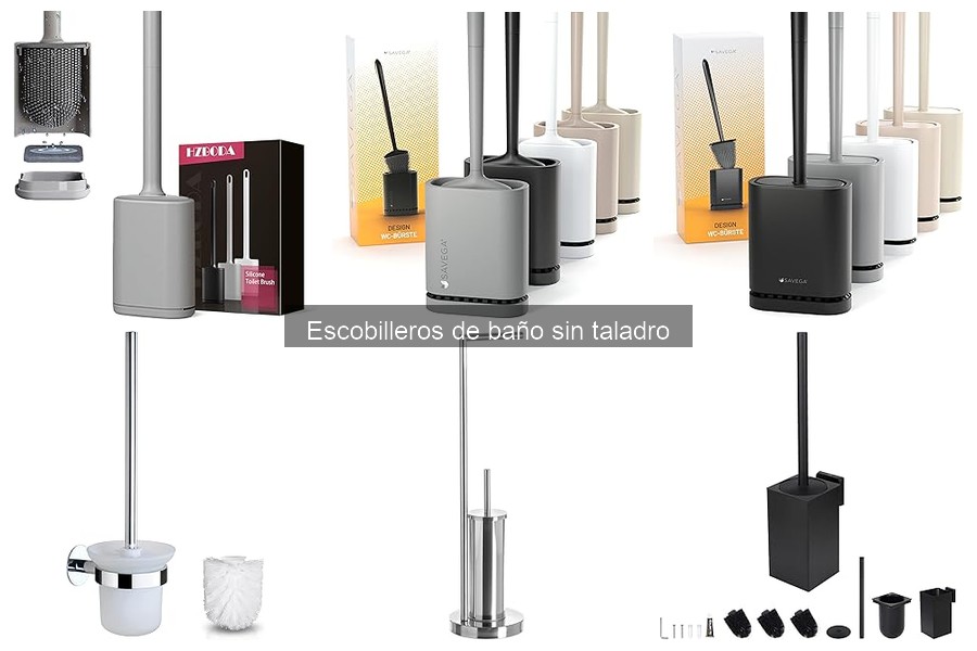 Qué es un escobillero de baño sin taladro y sus ventajas