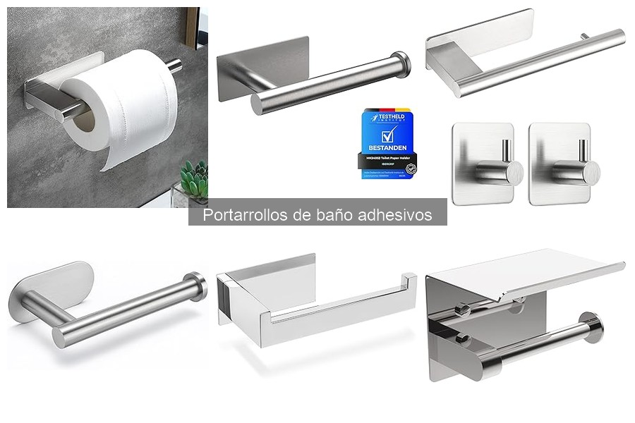 Qué es un portarrollos de baño adhesivo: ventajas y características