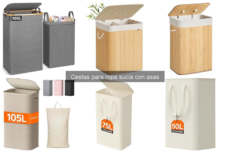 ¿Qué son las cestas para ropa sucia con asas?