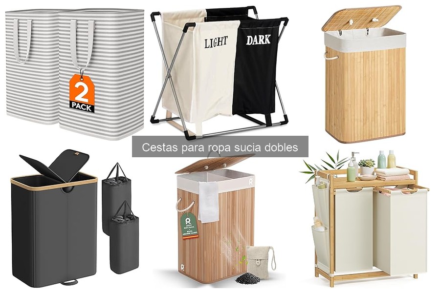 ¿Qué son las cestas para ropa sucia dobles? Características y usos