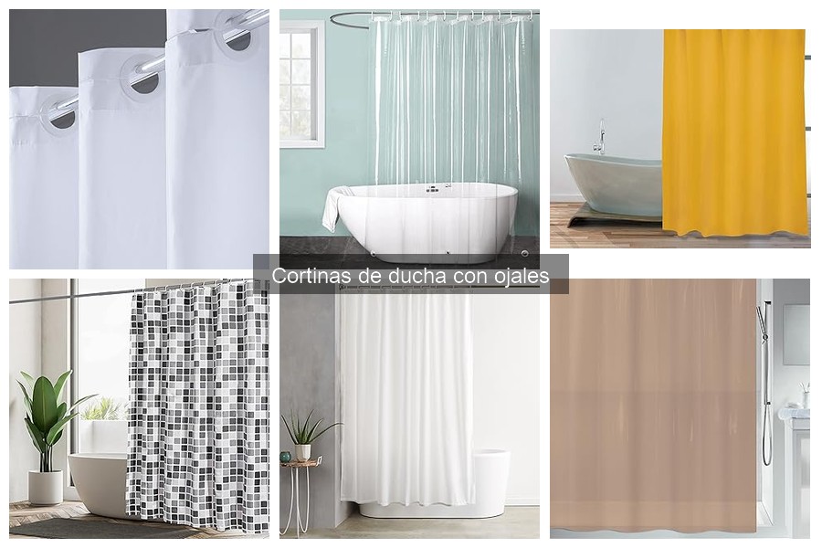 ¿Qué son las cortinas de ducha con ojales? Características y usos