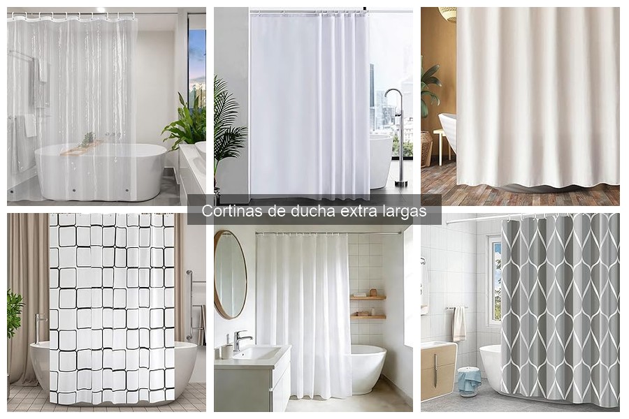 ¿Qué son las cortinas de ducha extra largas? | Guía rápida