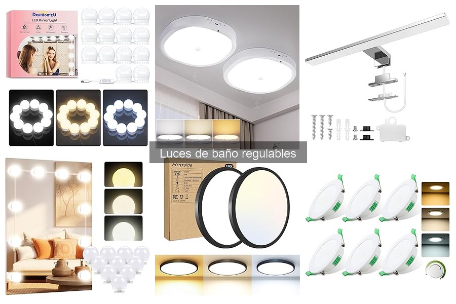 ¿Qué son las luces de baño regulables? Descubre sus características
